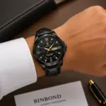 BINBOND 6818G Premium Blue Dial Quartz Watch - Image 3