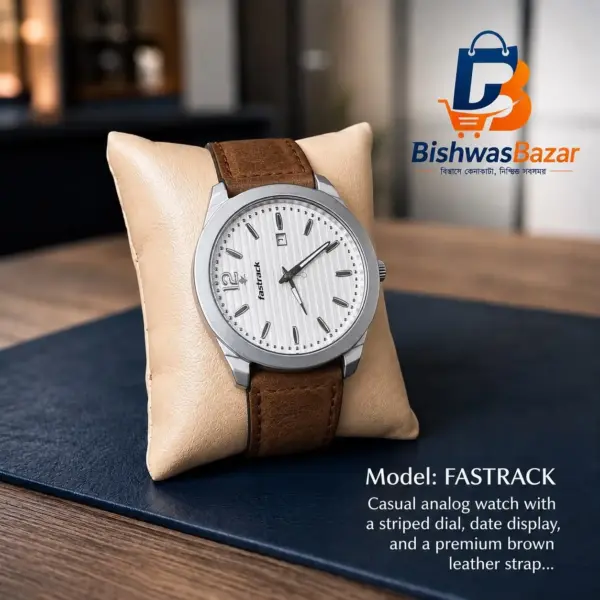 Fastrack Premium Leather Strap Watch – Style That Speaks Before You Do